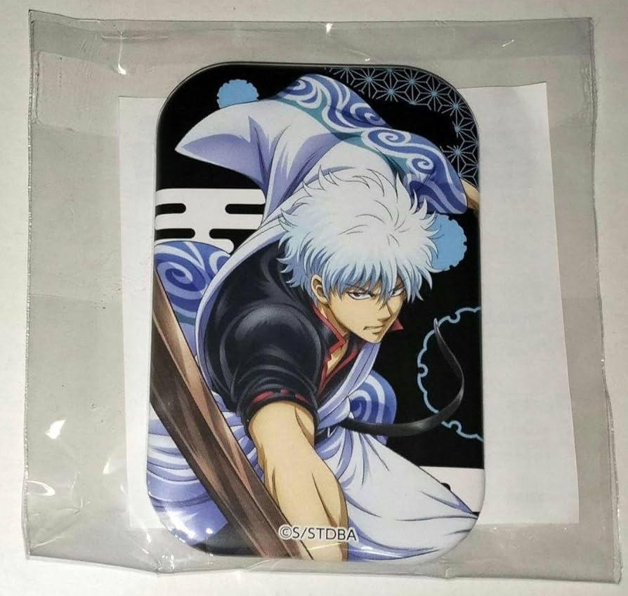 銀魂　キャラポップストア　スクエア缶バッジ　坂田銀時 銀魂 スクエア 缶バッジ キャラポップストア 坂田銀時 他